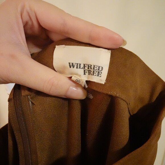 Aritzia Wilfred Free Brown Pencil Skirt in Size Double Zero - Picture 4 of 5